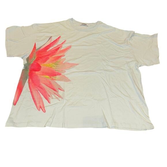 DAYDREAMER Exploded Water Lily Tee in Blue Mist, One Size / P2P 27” New w/ Tag - Picture 7 of 9